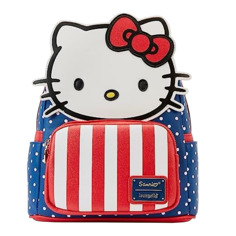 Loungefly Hello Kitty Patriotic Mini Backpack Americana NEW!